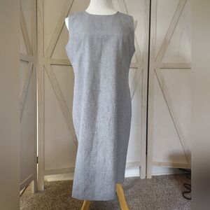 Elegant Gray Sleeveless Dress